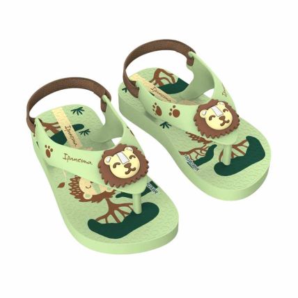 Sandalia Baby Ipanema Sporty - 27247 - Verde/verde/bege - Atacado