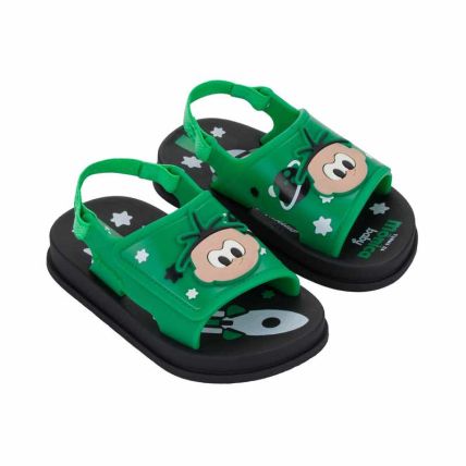 Sandalia Baby Ipanema Turma Da Monica Cute - 27522 - Preto/verde - Atacado