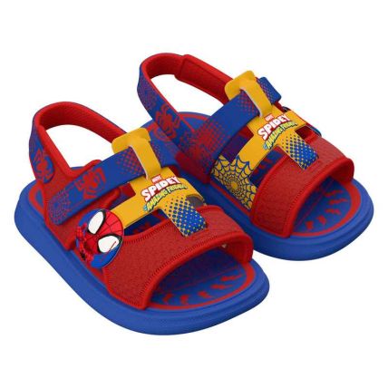 Sandalia Baby Marvel Cover - 23499 - Azul/vermelho/amarelo - Atacado