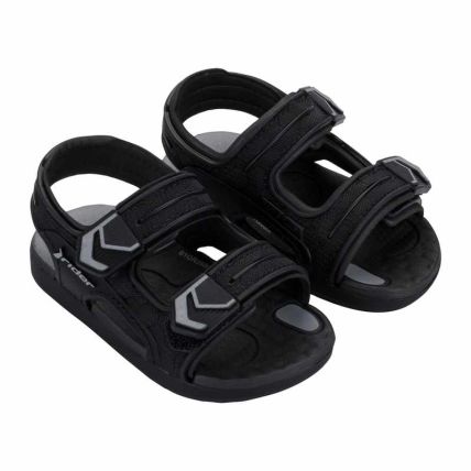 Sandalia Baby Rider R Line Plus Ii Papete - 12527 - Preto/preto/cinza - Atacado