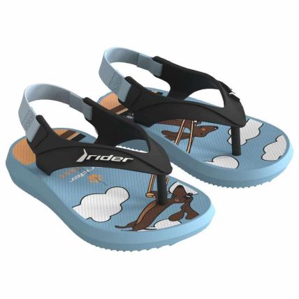 Sandalia Baby Rider R1 Iii - 12295 - Azul/preto/laranja - Atacado