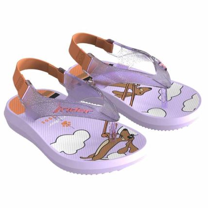 Sandalia Baby Rider R1 Iii - 12295 - Lilas/lilas/laranja - Atacado