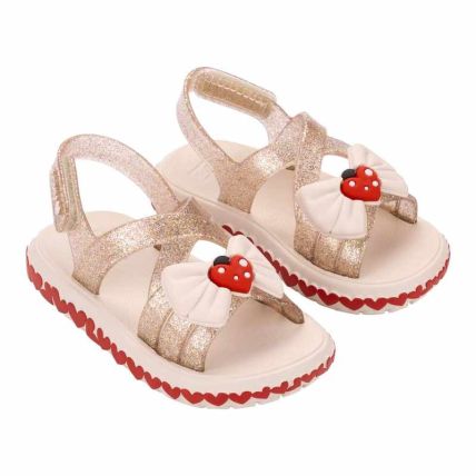 Sandalia Baby Zaxynina Dream - 19411 - Off White Glitter - Atacado