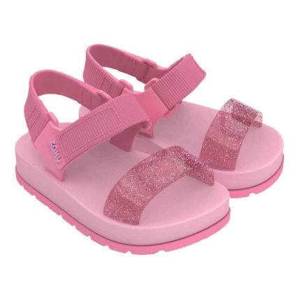 Sandalia Baby Zaxynina Moderninha - 18501 - Rosa Sorvete Glitter - Atacado