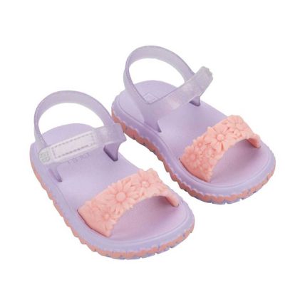 Sandalia Baby Zaxynina Picnic - 19470 - Rosa Iogurte/lilas - Atacado