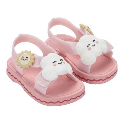 Sandalia Baby Zaxynina Sunny - 19370 - Rosa Tule Glitter - Atacado