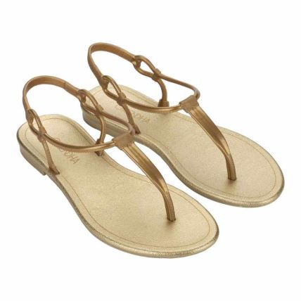 Sandalia Feminina Grendha Cintilante - 19405 - Dourado - Atacado