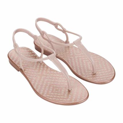 Sandalia Feminina Grendha Cintilante - 19405 - Nude Claro - Atacado