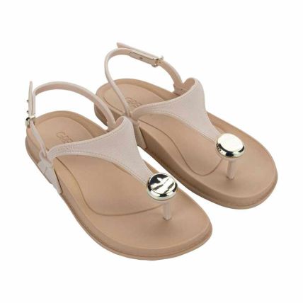 Sandalia Feminina Grendha Elegancia - 19377 - Off White Medio - Atacado