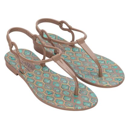 Sandalia Feminina Grendha Intensa - 19375 - Marrom Mocca - Atacado