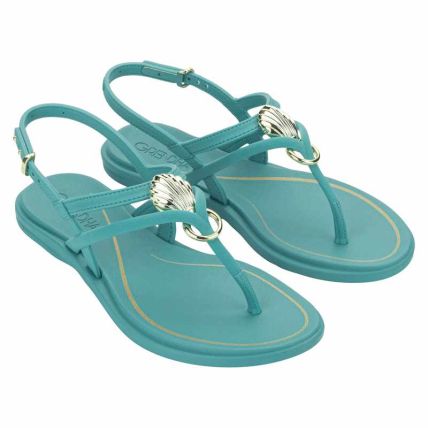Sandalia Feminina Grendha Mare - 19376 - Verde Oceano - Atacado