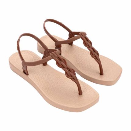 Sandalia Feminina Ipanema Class Pluma - 27506 - Marrom/marrom Escuro - Atacado