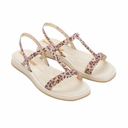 Sandalia Feminina Ipanema Glow Trendy - 27423 - Bege/vidro/marrom - Atacado