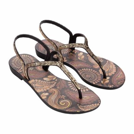 Sandalia Feminino Grendha Amor Em Flor - 19228 - Preto/paisley - Atacado