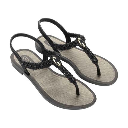 Sandalia Feminino Grendha Iluminada - 19446 - Preto - Atacado