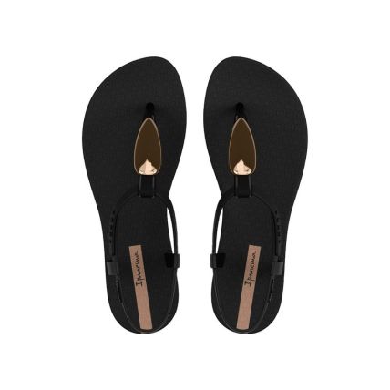 Sandalia Feminino Ipanema Class Model - 27685 - Preto/ouro/marrom - Atacado