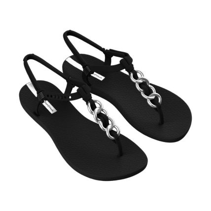 Sandalia Feminino Ipanema Class Model - 27685 - Preto/preto/prata - Atacado