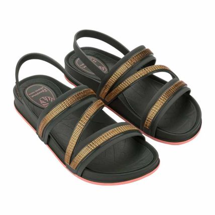 Sandalia Feminino Ipanema Shine - 27572 - Verde Jaguar/rosa - Atacado