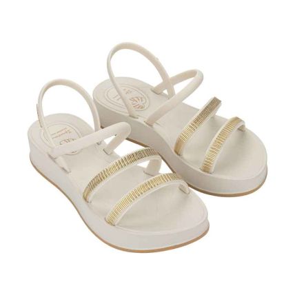 Sandalia Feminino Ipanema Shine Up - 27574 - Off White/bege - Atacado