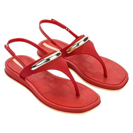 Sandalia Feminino Ipanema Trend Metal - 27592 - Vermelho/vermelho - Atacado