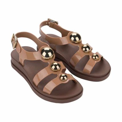 Sandalia Feminino Zaxy Hub - 19407 - Marrom Mocca/marrom - Atacado