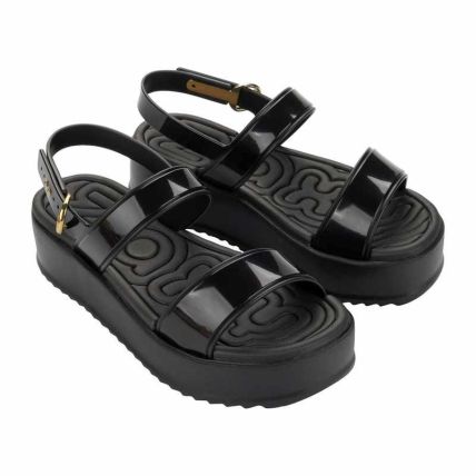 Sandalia Feminino Zaxy Tag - 19408 - Preto - Atacado