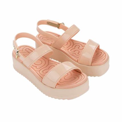 Sandalia Feminino Zaxy Tag - 19408 - Terroso Claro - Atacado