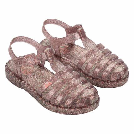 Sandalia Infantil Barbie Duo Aranha - 22459 - Vidro Glitter Multicor - Atacado