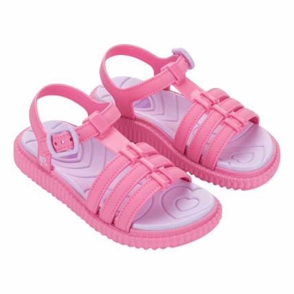 Sandalia Infantil Barbie Single Plus - 23563 - Rosa/lilas - Atacado