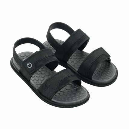 Sandalia Infantil Cartago Veneto Ii - 12552 - Preto/preto/cinza - Atacado