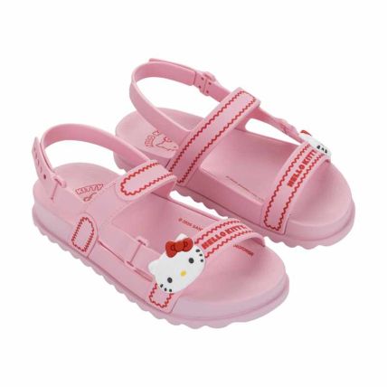 Sandalia Infantil Hello Kitty New Style Flat - 23432 - Rosa/rosa - Atacado