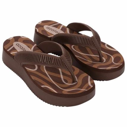 Tamanco Feminino Azaleia Maiara - 19383 - Marrom Urso - Atacado