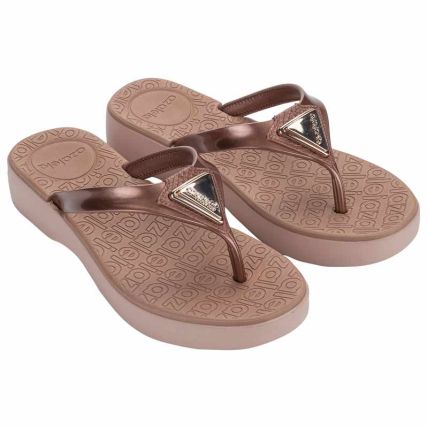 Tamanco Feminino Azaleia Maisa - 19425 - Cobre/marrom Make - Atacado