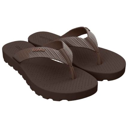 Tamanco Feminino Azaleia Vivi - 19384 - Marrom Urso - Atacado