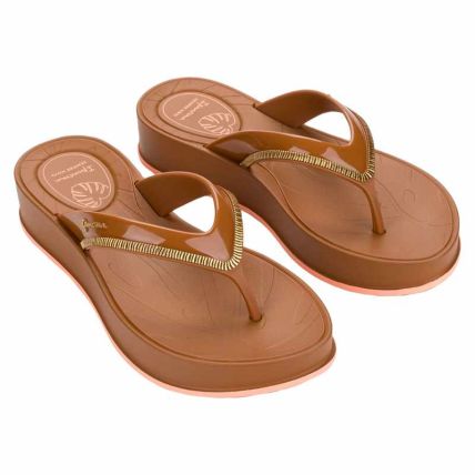 Tamanco Feminino Ipanema Shine Up - 27578 - Marrom Pecan/marrom - Atacado