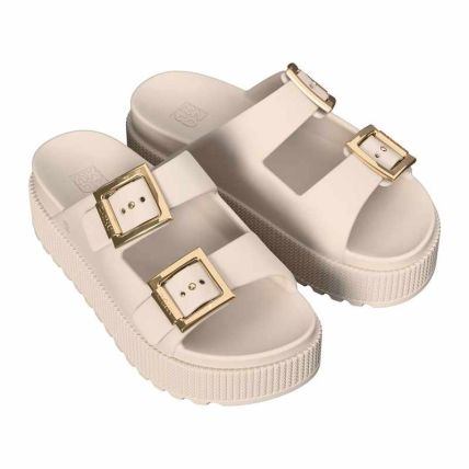 Tamanco Feminino Zaxy Partiner Air High - 19458 - Off White Claro - Atacado