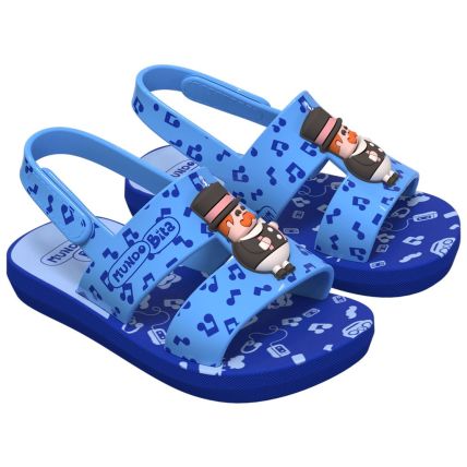 Sandalia Baby Mundo Bita Capi - 23309 - Azul/azul - Atacado