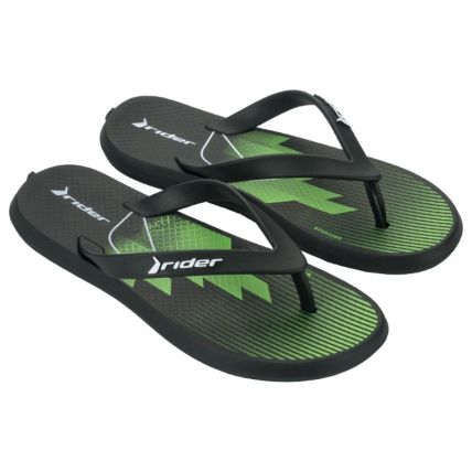 Chinelo Infantil Rider R1 Style - 11957 - Preto/preto/verde - Atacado