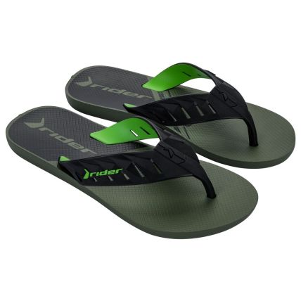 Chinelo Masculino Rider Street Duo Plus - 12505 - Verde/preto - Atacado