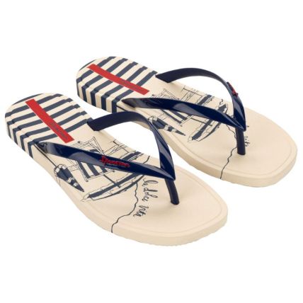 Chinelo Feminino Ipanema La Dolce Vita - 27483 - Bege/azul/vermelho - Atacado