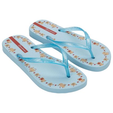 Chinelo Feminino Ipanema Day - 27321 - Azul/marrom/vermelho - Atacado